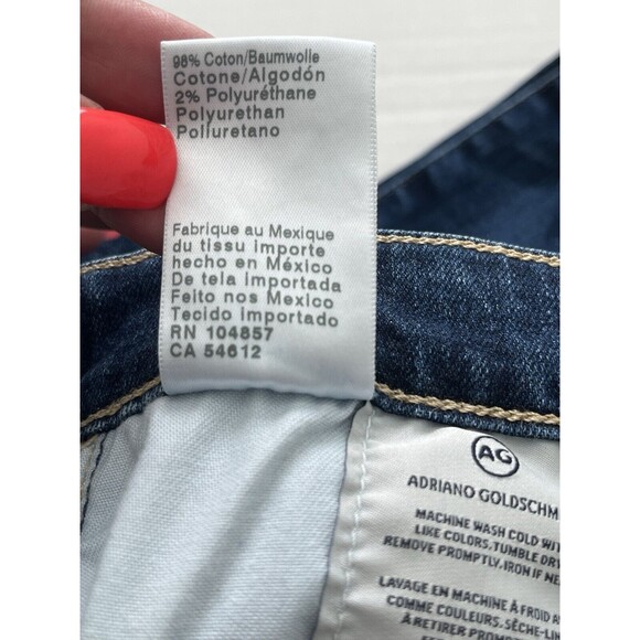 AG Adriano Goldschmied Farrah Skinny Distressed High Rise Split Hem Jeans 28R - Picture 8 of 13